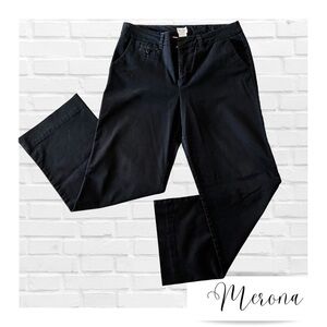Merona Ultimate Black Chino Style Dress Pants Women’s Size 12